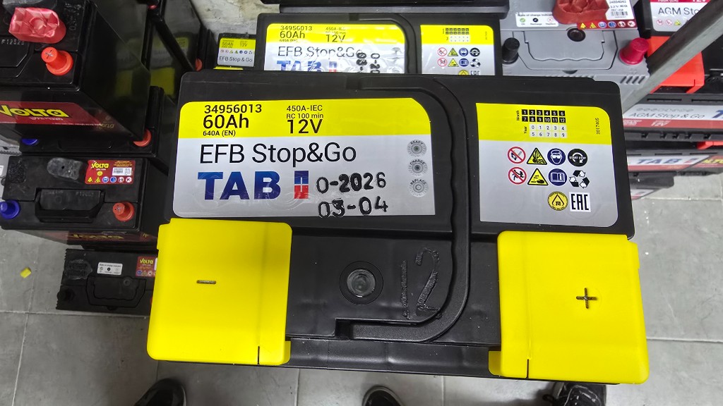 מצבר EFB 60Ah Start Stop